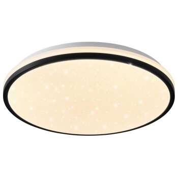 LIVARNO® Deckenleuchte LED-Deckenleuchte mit Farbtonsteuerung, Ø 33 (Schwarz) - B-Ware gut