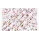 LIVARNO® Satin-Bettwäsche, 135 x 200 cm (Blumen/weiß) - B-Ware neuwertig