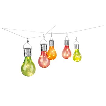 LIVARNO® LED-Solar-Glühbirnen, 5 Stück (Bunt) - B-Ware sehr gut