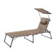 LIVARNO® Alu-Dreibeinliege »Houston«, taupe - B-Ware neuwertig