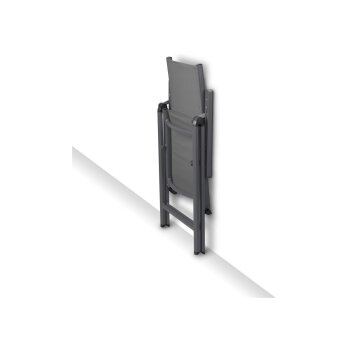 LIVARNO Aluminium-Klappsessel, »Houston«, grau - B-Ware sehr gut