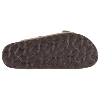 esmara® Damen-Premium-Pantoletten, 37, taupe - B-Ware neuwertig