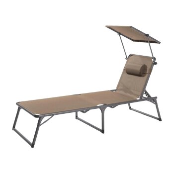 LIVARNO® Alu-Dreibeinliege »Houston«, taupe - B-Ware Transportschaden Kosmetisch