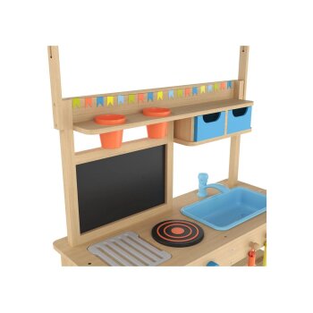 LUPILU® Matschküche Holz mit Dach - B-Ware