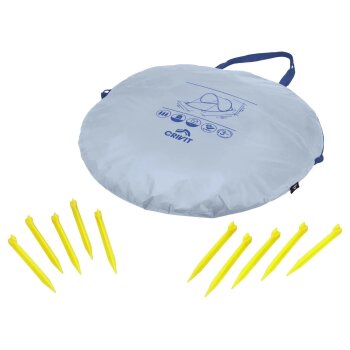 CRIVIT Pop-up-Strandmuschel (hellbau) - B-Ware sehr gut