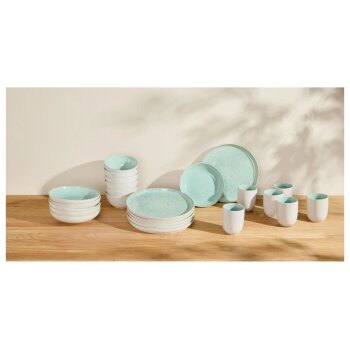 SILVERCREST® Geschirrset »Porto«, 24-teilig (Grün) - B-Ware sehr gut