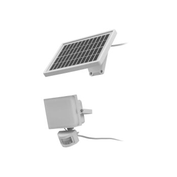LIVARNO LED-Solarstrahler mit Bewegungsmelder, weiß - B-Ware neuwertig