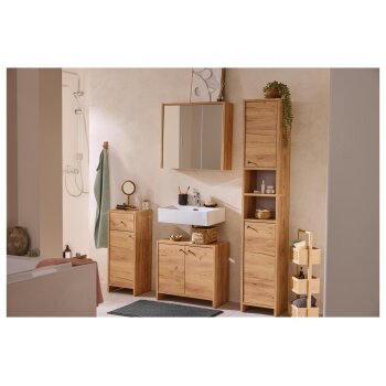 LIVARNO® Hochschrank Verona, in Wotan-Eiche - B-Ware