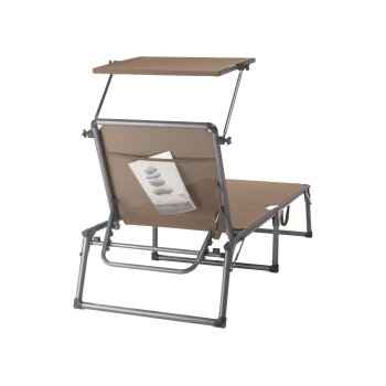 LIVARNO® Alu-Dreibeinliege »Houston«, taupe - B-Ware