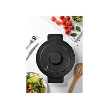 Masterpro Gusseisentopf mit Deckel, Ø 26 cm, 5,5 l, schwarz - B-Ware sehr gut