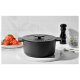 Masterpro Gusseisentopf mit Deckel, Ø 26 cm, 5,5 l, schwarz - B-Ware sehr gut