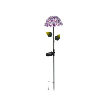 LIVARNO® Solar-Gartenstecker, Hortensie - B-Ware neuwertig