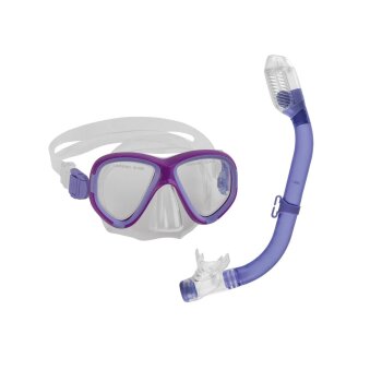 CRIVIT Kinder Schnorchel 2tlg. Set (Lila) - B-Ware gut