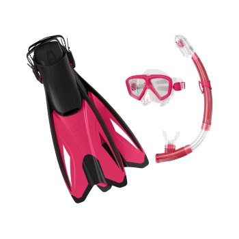 CRIVIT Tauch und Schnorchel Set, L/XL, rosa/schwarz -...