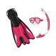 CRIVIT Tauch und Schnorchel Set, L/XL, rosa/schwarz - B-Ware sehr gut