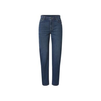esmara® Damen-Jeans, Straight Fit, hohe Leibhöhe, 44, blau - B-Ware sehr gut