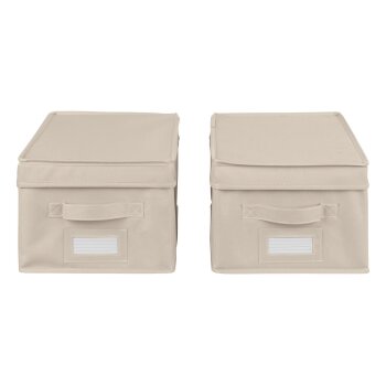 LIVARNO home Aufbewahrungsbox, Schubladen-Organizer, aus recyceltem Material (Schubladenaufbewahrung/beige) - B-Ware Transportschaden Kosmetisch