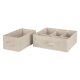 LIVARNO home Aufbewahrungsbox, Schubladen-Organizer, aus recyceltem Material (Schubladenaufbewahrung/beige) - B-Ware Transportschaden Kosmetisch