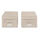 LIVARNO home Aufbewahrungsbox, Schubladen-Organizer, aus recyceltem Material (Schubladenaufbewahrung/beige) - B-Ware Transportschaden Kosmetisch