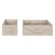 LIVARNO home Aufbewahrungsbox, Schubladen-Organizer, aus recyceltem Material (Schubladenaufbewahrung/beige) - B-Ware Transportschaden Kosmetisch