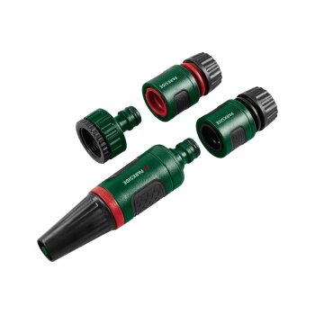 PARKSIDE® Gartenspritze / Y-Stück / 2-Wege-Ventil / Gartenbrause - mit Anschluss-Set, Basis-Spray-Set 13-15mm - B-Ware neuwertig