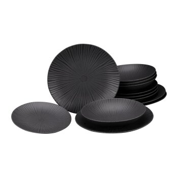 Creatable Tafelservice »Vesuvio Black«,...