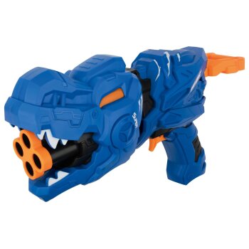 Playtive Soft Dart Pistole Dinosaurier inklusive 10 Schaumstoffpfeilen (Blau) - B-Ware neuwertig