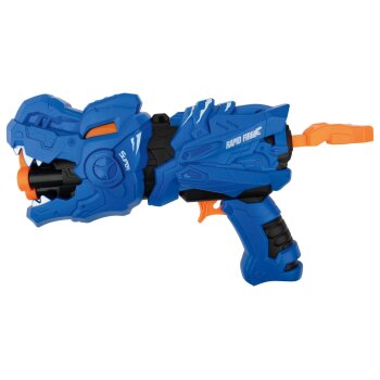 Playtive Soft Dart Pistole Dinosaurier inklusive 10 Schaumstoffpfeilen (Blau) - B-Ware neuwertig