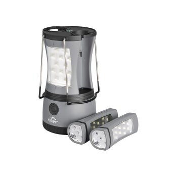 CRIVIT 2-in-1-Campinglampe (Grau) - B-Ware neuwertig