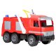 LENA GIGA TRUCKS Feuerwehr Actros / GIGA TRUCKS Müllwagen, Schaukarton (Feuerwehr) - B-Ware neuwertig