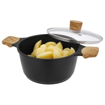 SILVERCREST® Aluguss-Topf, Ø 20 cm / Aluguss-Stielkasserolle, Ø 16 cm (Topf) - B-Ware neuwertig