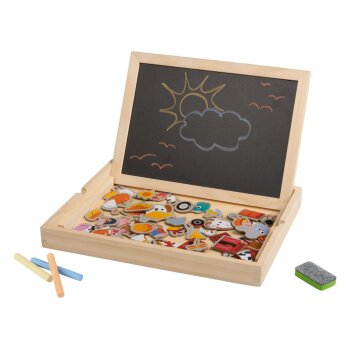 lupilu® Schließfach-Spiel / Magnetbox Bauernhofpuzzle / Magnetbox Zahlen und ABC - B-Ware