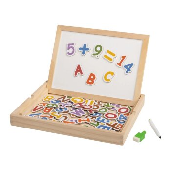 lupilu® Schließfach-Spiel / Magnetbox Bauernhofpuzzle / Magnetbox Zahlen und ABC - B-Ware