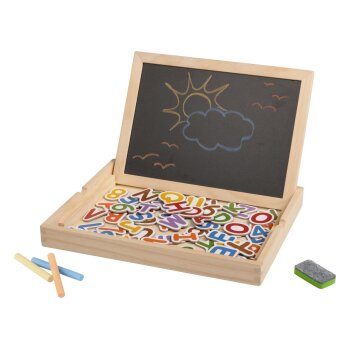 lupilu® Schließfach-Spiel / Magnetbox Bauernhofpuzzle / Magnetbox Zahlen und ABC - B-Ware