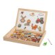 lupilu® Schließfach-Spiel / Magnetbox Bauernhofpuzzle / Magnetbox Zahlen und ABC - B-Ware