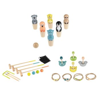 lupilu® Tierkegeln / Krocket / Tierwurfspiel - B-Ware
