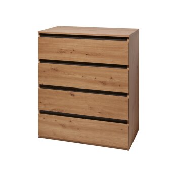 LIVARNO® Kommode 4 Schubladen Genf, Eiche Artisan -...