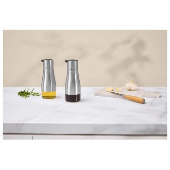SILVERCREST® Salz- und Pfeffermühlen-Set / Essig- und Ölspender-Set / Reibe (Essig- und Öl Spender) - B-Ware neuwertig