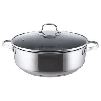 SILVERCREST® Edelstahl-Kasserolle, Ø 28 cm (unbeschichtet) - B-Ware neuwertig