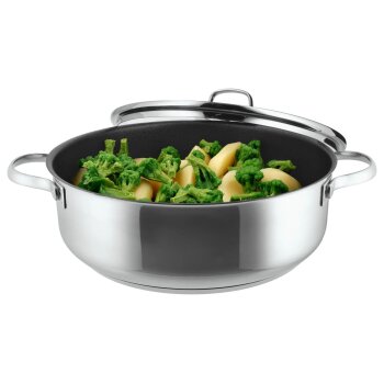 SILVERCREST® Edelstahl-Kasserolle, Ø 28 cm (unbeschichtet) - B-Ware neuwertig