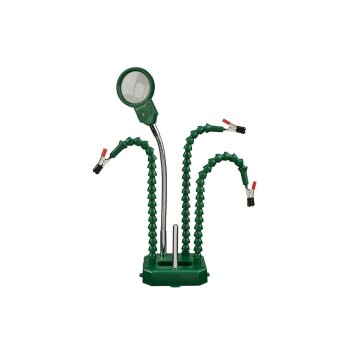 PARKSIDE® Entlötpumpe, Lötspitzenreiniger und Seitenschneider Set / Lötmatte und Lötkolbenständer Set / Löthilfe mit Beleuchtung (Löthilfe mit Beleuchtung) - B-Ware sehr gut