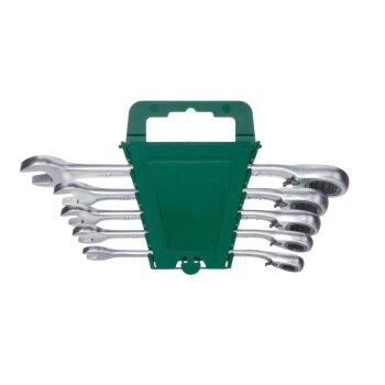 PARKSIDE® Gabel- und Ratschen-Ringschlüsselsatz, 5-teilig / 6-teilig (Ratsche u. Umschaltung) - B-Ware sehr gut