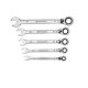PARKSIDE® Gabel- und Ratschen-Ringschlüsselsatz, 5-teilig / 6-teilig (Ratsche u. Umschaltung) - B-Ware sehr gut