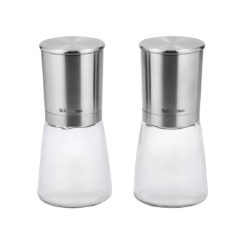 SILVERCREST® Salz- und Pfeffermühlen-Set / Essig- und Ölspender-Set / Reibe (Salz- und Pfeffermühle) - B-Ware sehr gut