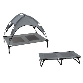 zoofari® Hundebett mit Sonnendach / Faltbare...