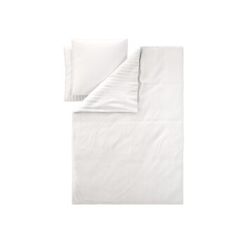 LIVARNO® Luxus Satin Bettwäsche, 200 x 220 cm, weiß - B-Ware neuwertig