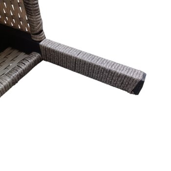 Gardamo Vigo Lounge Set, aus Geflecht Mix, 4-teilig, grau - B-Ware Transportschaden