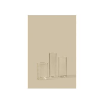 LIVARNO® 3-teiliges Glas-Vasen-Set, zylindrisch,...