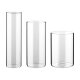 LIVARNO® 3-teiliges Glas-Vasen-Set, zylindrisch, transparent - B-Ware neuwertig