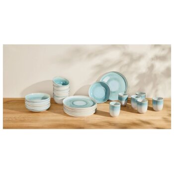 SILVERCREST® Geschirrset »Porto«, 24-teilig (Blau) - B-Ware sehr gut